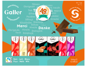 Doos chocolaatjes Galler